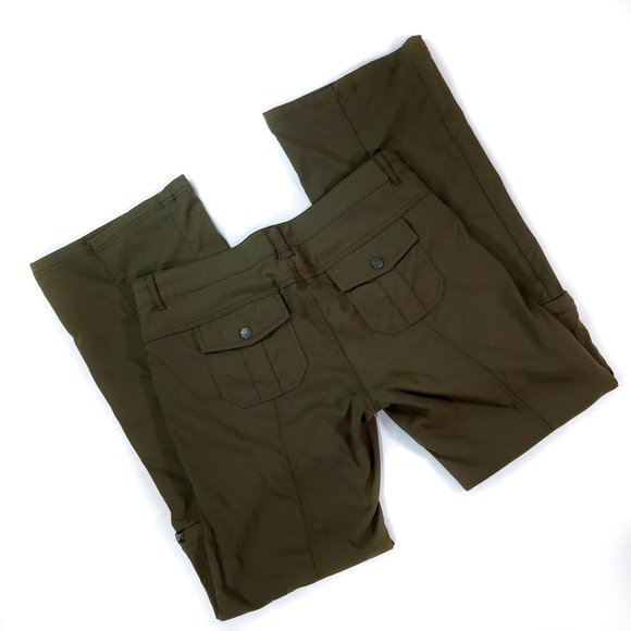 Prana Drab Green Convertible Pants size 14 - Picture 2 of 7